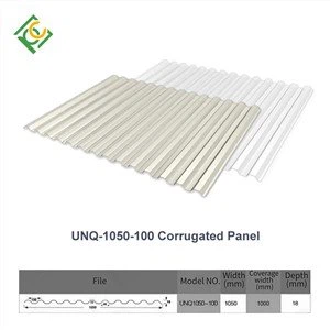 یو این کیو-1050-100 نالی دار پولی کاربونیٹ