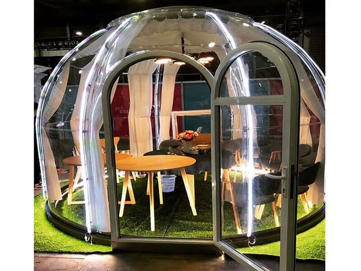 6-8 Person Transparent Aluminum Bubble Dome Tent For Party Hotel